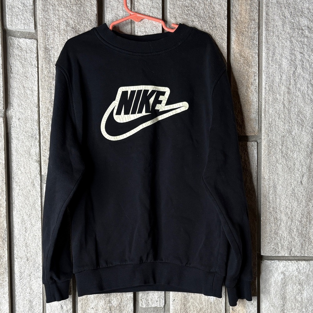 Nike Kids Black Crewneck Sweater